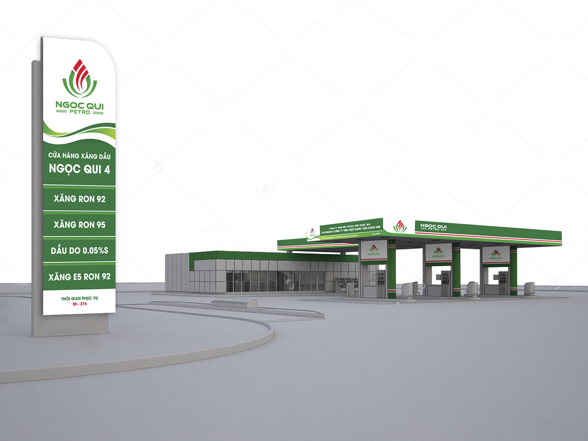 NGỌC QUI - Sáng tạo thương hiệu dầu khí Ngọc Qui với mẫu thiết kế logo ấn tượng